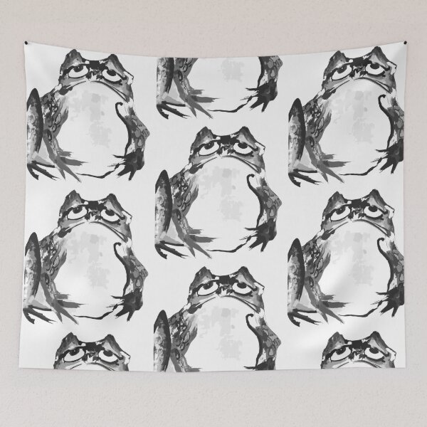 Item preview, Getsuju Sad Frog Black and White Edition designed and sold by EmeraldeaArt.