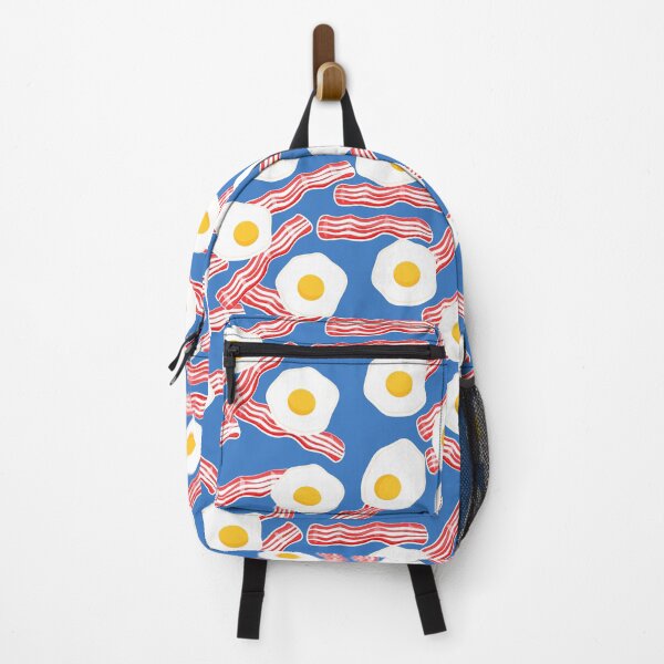 Item preview, Bacon and Eggs - Breakfast Food - Blue designed and sold by littlearrow.