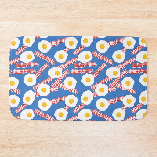 Item preview, Bacon and Eggs - Breakfast Food - Blue designed and sold by littlearrow.