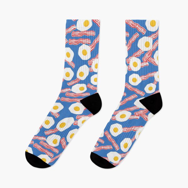 Item preview, Bacon and Eggs - Breakfast Food - Blue designed and sold by littlearrow.