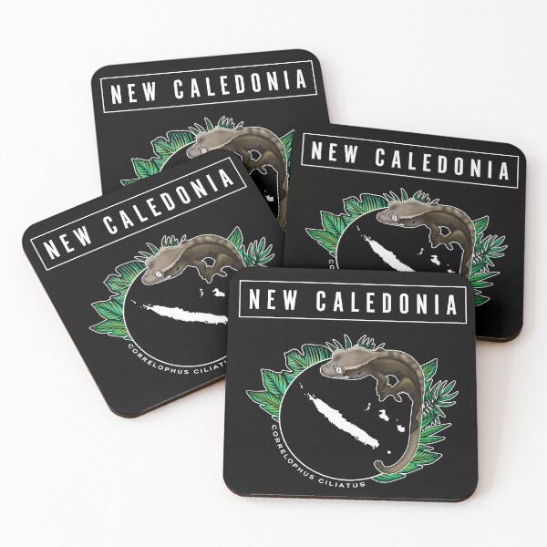 Item preview, New Caledonia Island Map Crested Gecko designed and sold by HauntedHerps.