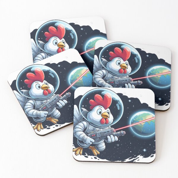 Item preview, Space Galactic Chickens designed and sold by bubblevixen.