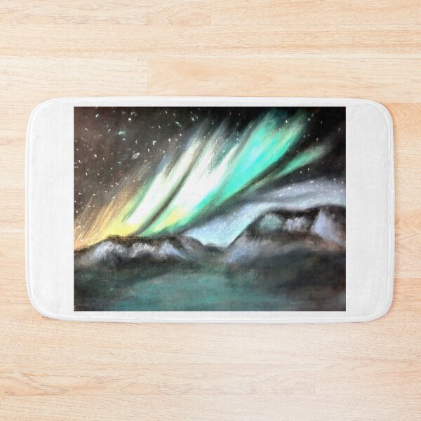 Item preview, Green and white aurora designed and sold by Artbyjanehicks.