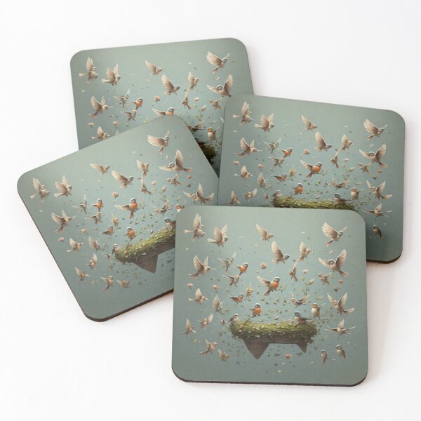 Item preview, Tiny Birds Fluttering Around a Little One designed and sold by Sadia  Jannat.