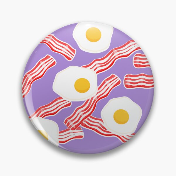 Item preview, Bacon and Eggs - Breakfast Food - Purple designed and sold by littlearrow.