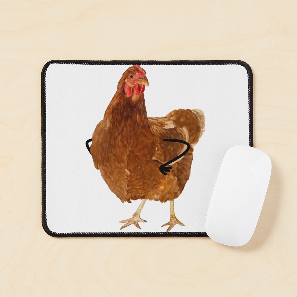 sassy rhode island red chicken with arms Sticker