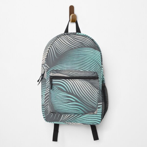 Item preview, Wave pattern green-gray designed and sold by blackwhiteblue.