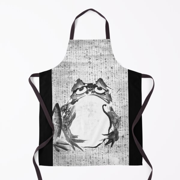 Item preview, Grumpy Frog by Getsuju - black and white edition designed and sold by EmeraldeaArt.