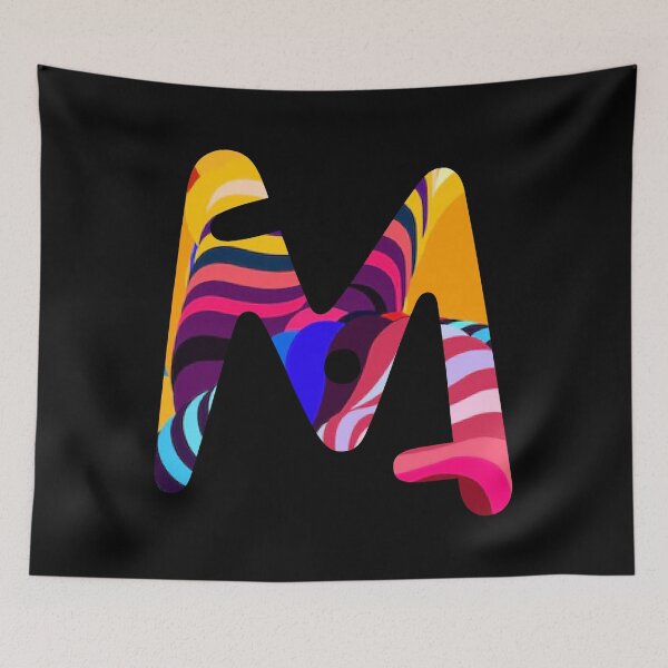 Item preview, Monogram Letter M designed and sold by CatCoconut-Art.
