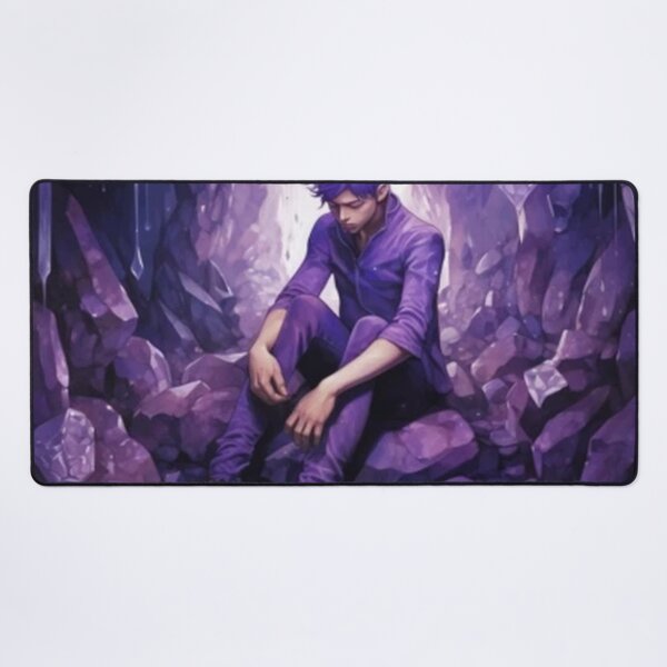 Item preview, Amethyst boy AI Art print designed and sold by Amberjackdaw.