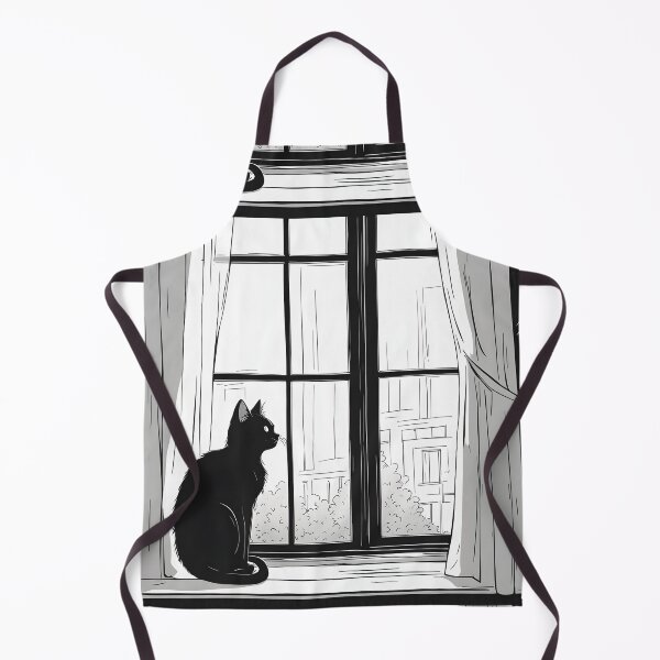 Item preview, black cat flowers and butterfliesk designed and sold by Catophile.