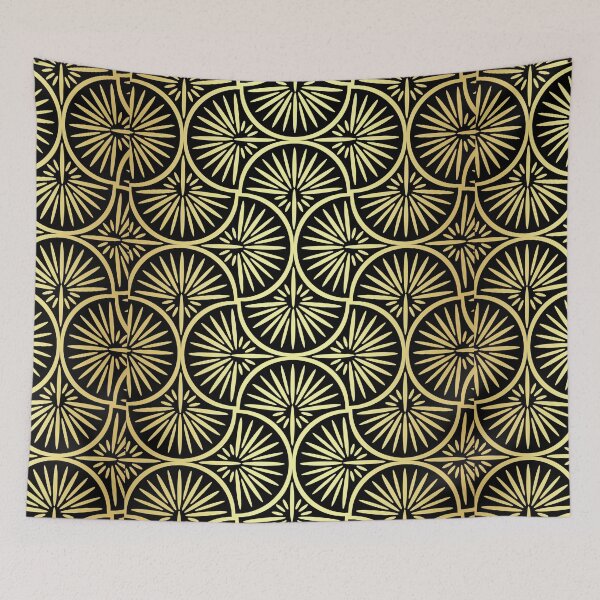 Item preview, golden  pattern-art deco 2 designed and sold by DM-MD.