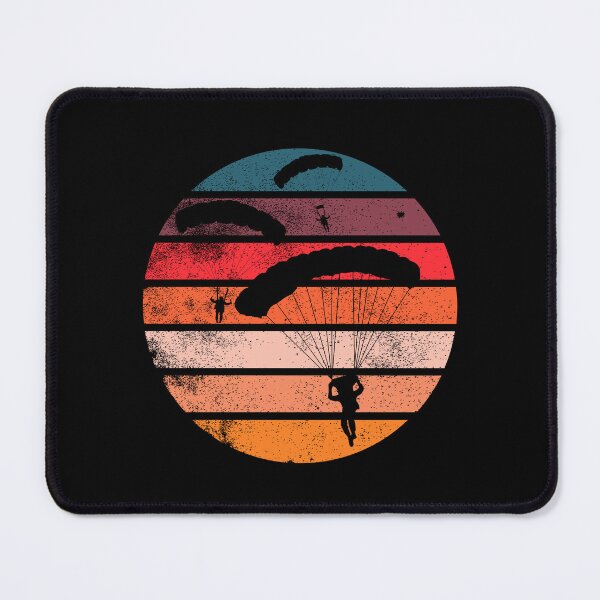 Item preview,  Skydiving at sunset, parachutist, paratrooper at retro sunset, Classic T-shirt designed and sold by MAGness.