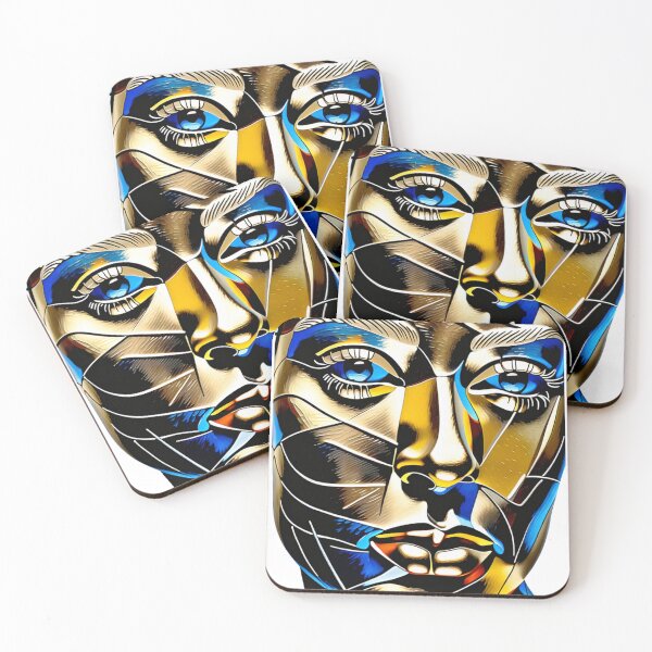 Item preview, woman face glass art designed and sold by ShabayekShop.