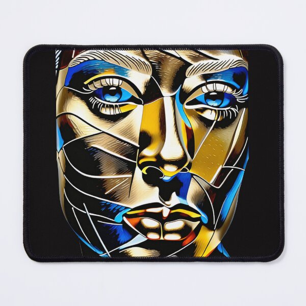 Item preview, woman face glass art designed and sold by ShabayekShop.