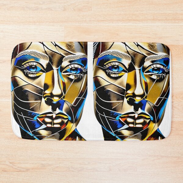 Item preview, woman face glass art designed and sold by ShabayekShop.