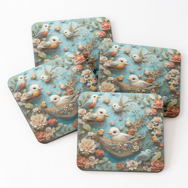 Item preview, A bird and her babies designed and sold by Sadia  Jannat.