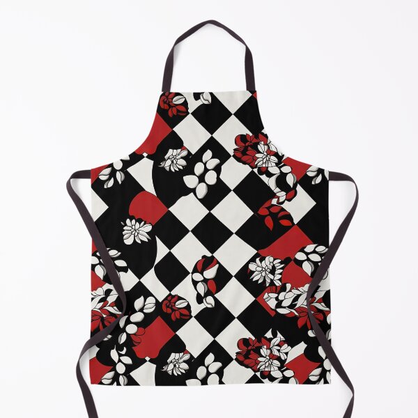 Item preview, Cool Red White Black Abstract Checkerboard Print Pattern designed and sold by bubblegoth.