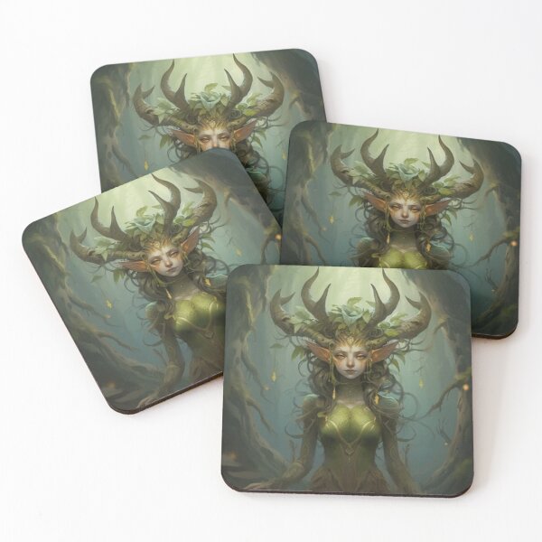 Item preview, Forest Wanderer Princess Alina AI Art print designed and sold by Amberjackdaw.