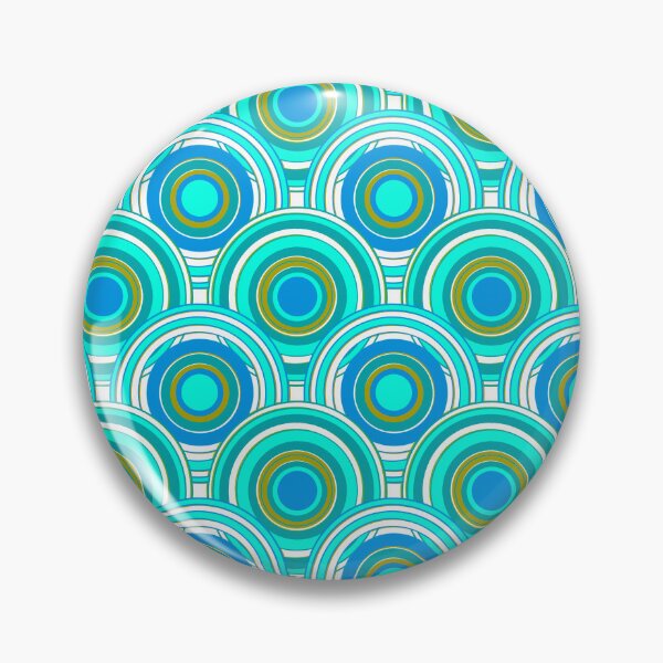 Item preview, Round and Round turquoise designed and sold by TOCPaintsForMe.