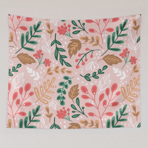 Item preview, Leaves and Flowers Pattern designed and sold by hNa-graphics.