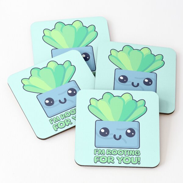 Item preview, I'm Rooting For You! Cute Kawaii Plant Pun designed and sold by PMCreative.