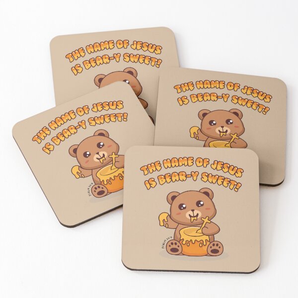 Item preview, THE NAME OF JESUS IS BEAR-Y SWEET! - Honey Pot - Christian Pun designed and sold by Glory After Tears.