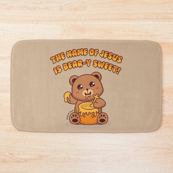 Item preview, THE NAME OF JESUS IS BEAR-Y SWEET! - Honey Pot - Christian Pun designed and sold by Glory After Tears.
