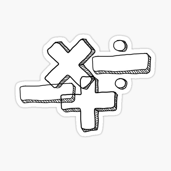 Item preview, Mathematical Harmony: Group of Essential Symbols designed and sold by EnjoYarty.