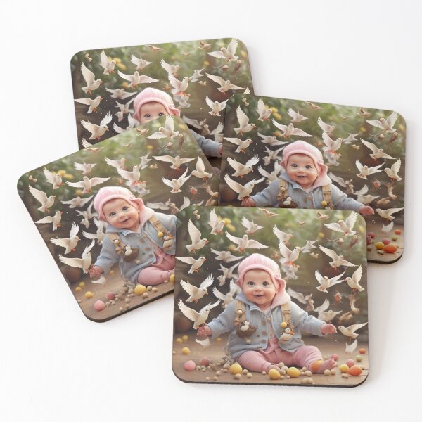 Item preview, Charming Baby and Playful Flying Birds designed and sold by Sadia  Jannat.