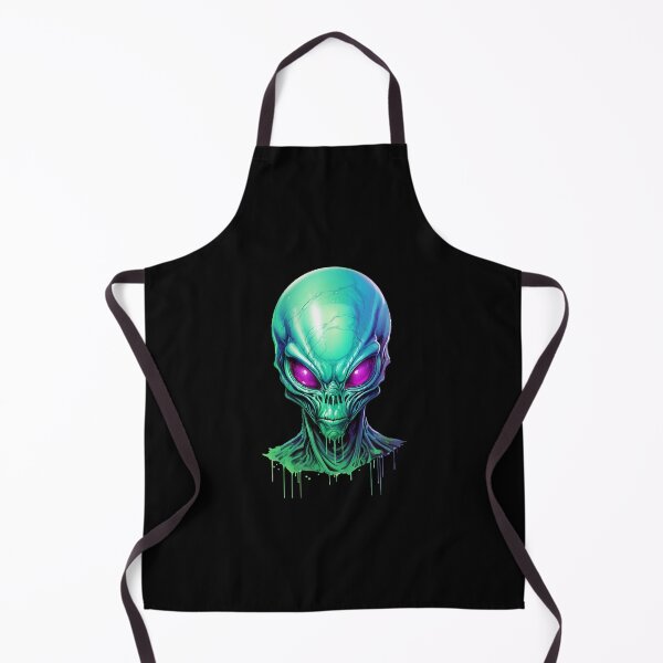 Item preview, Alien portrait in green, extraterrestrial creature designed and sold by Andrea-Design.