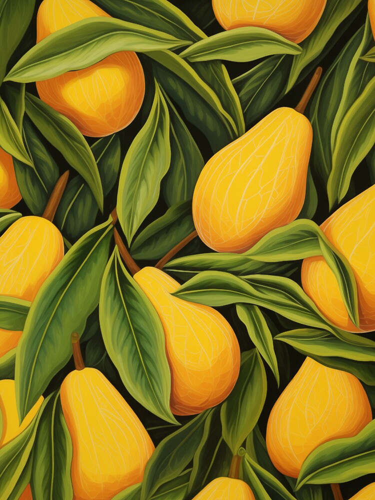 Thumbnail 4 of 4, iPhone Case, Juicy Mango Pattern designed and sold by RickshaEmu.