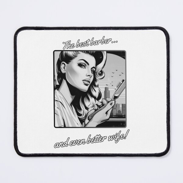 Item preview, Barber Girl no.4 - The best barber! designed and sold by QvDesigns.