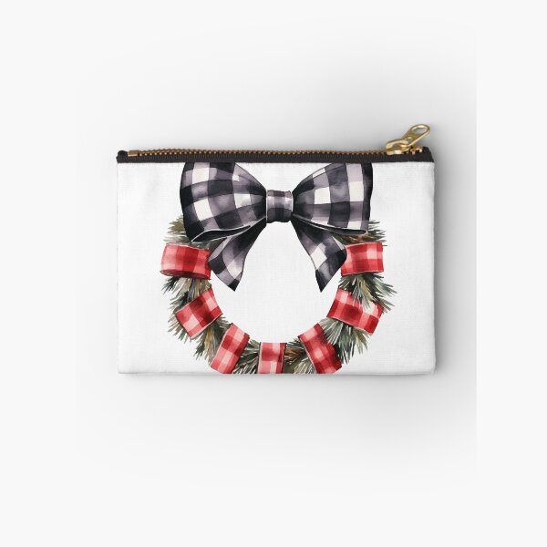 Item preview, Christmas Plaid Wreath with a Bow designed and sold by ReverseBleach.