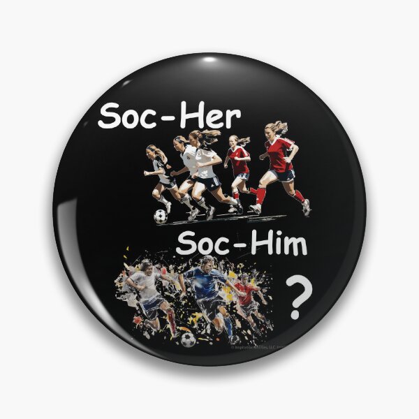 Item preview, Is It Soc-Her or Soc-Him?  For DARK Backgrounds designed and sold by The Imagination Source™.