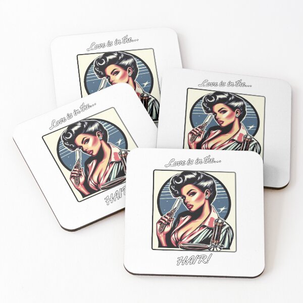 Item preview, Barber Girl no.5 - Love is in the hair! designed and sold by QvDesigns.