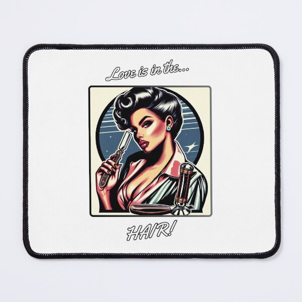 Item preview, Barber Girl no.5 - Love is in the hair! designed and sold by QvDesigns.