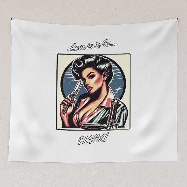 Item preview, Barber Girl no.5 - Love is in the hair! designed and sold by QvDesigns.
