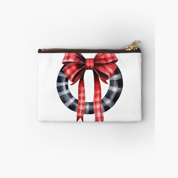 Item preview, Christmas Plaid Wreath with a Bow designed and sold by ReverseBleach.