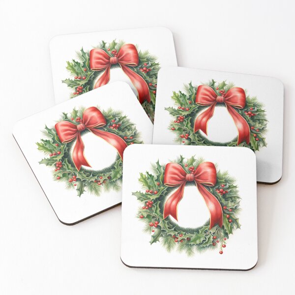 Item preview, Christmas Wreath with a Bow designed and sold by ReverseBleach.