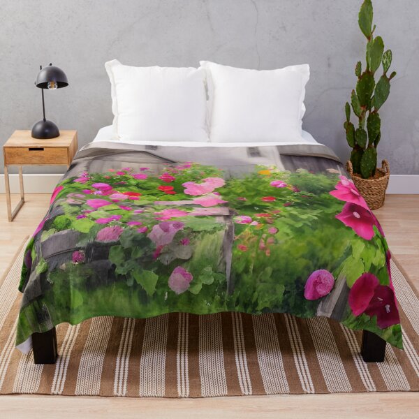 Item preview, Hollyhocks At The Old Home Place designed and sold by Paw's Arts.