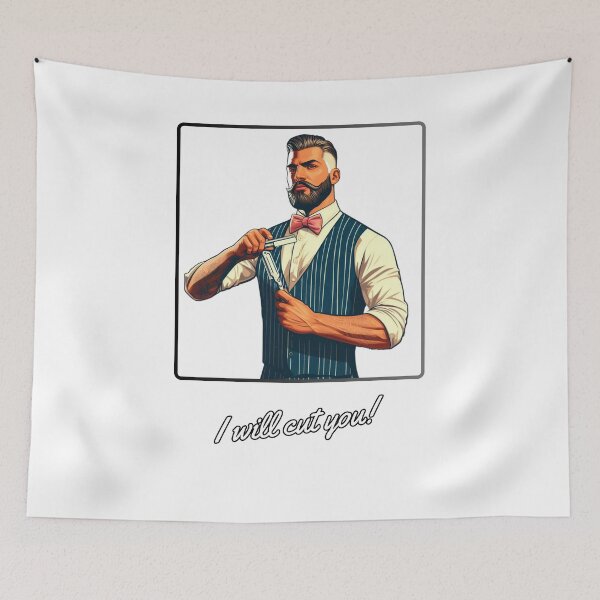 Item preview, Barber no.4 - I will cut you! designed and sold by QvDesigns.