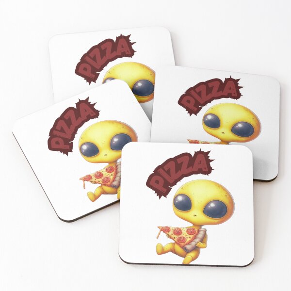 Item preview, ALIEN / PIZZA! designed and sold by DESIGNMOL.