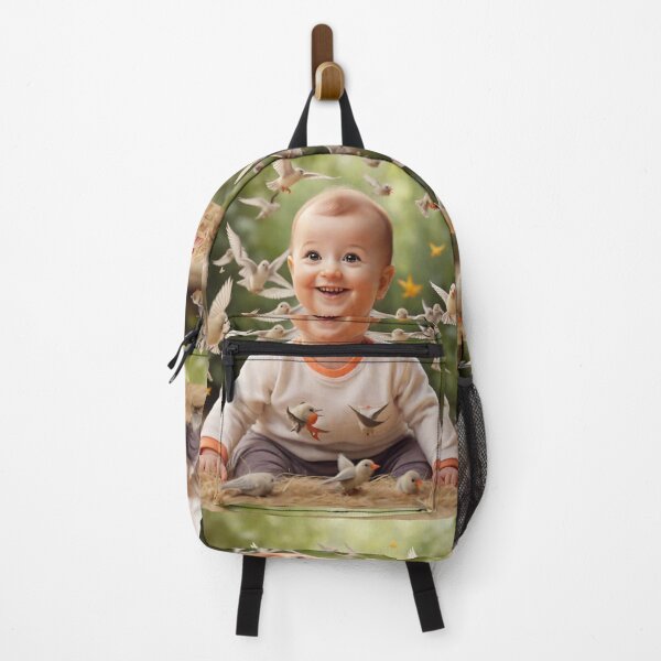 Item preview, Smiling Baby and Playful Flying Birds designed and sold by Sadia  Jannat.