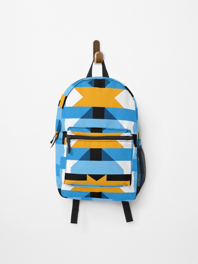 Thumbnail 1 of 3, Backpack, Kente Pattern designed and sold by SideSignal.