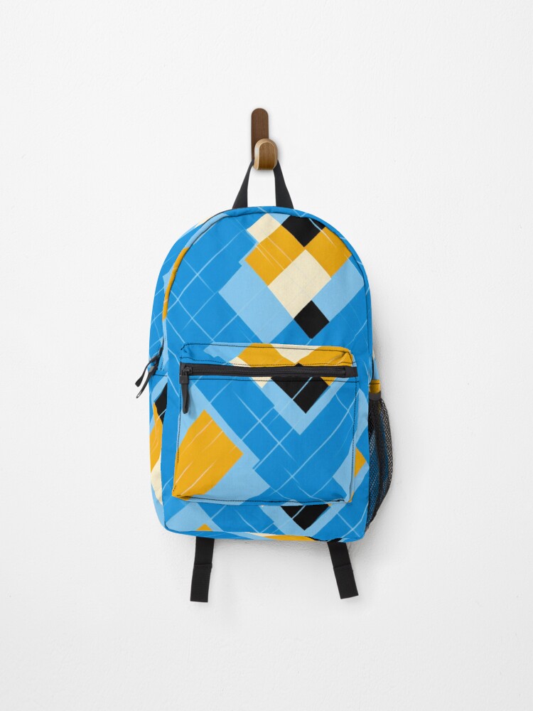 Thumbnail 1 of 3, Backpack, Kente Pattern designed and sold by SideSignal.