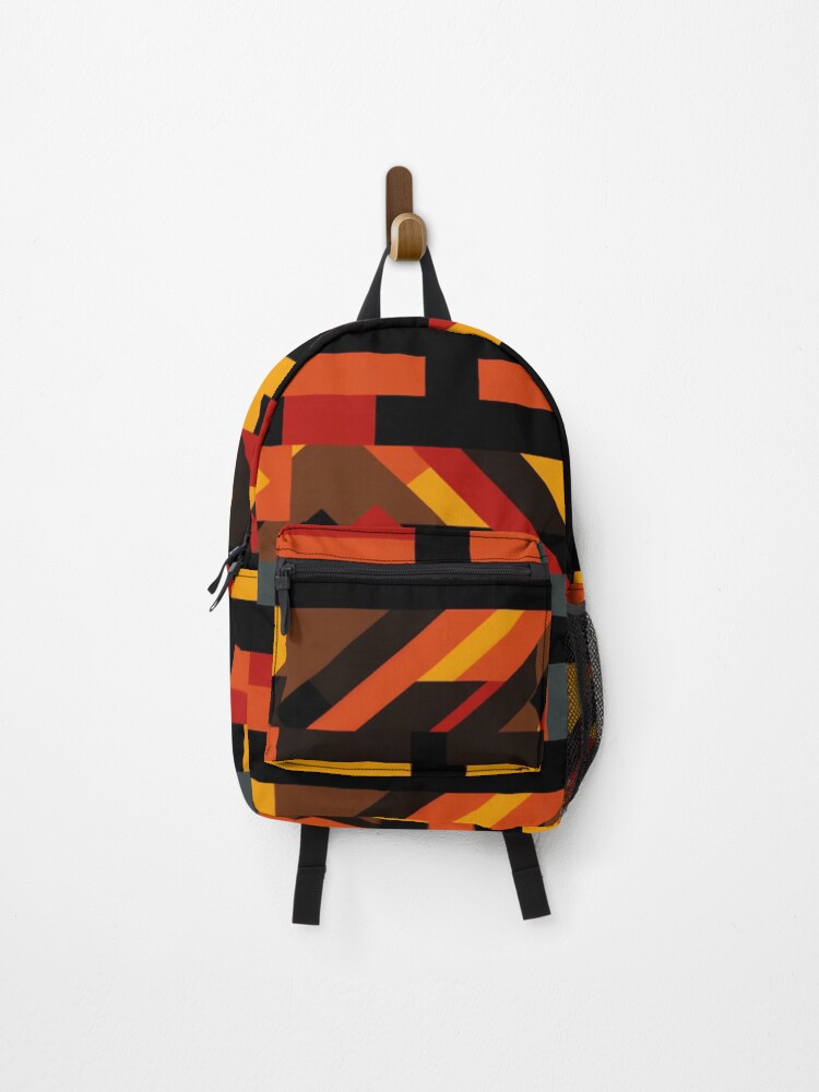Thumbnail 1 of 3, Backpack, Kente Pattern designed and sold by SideSignal.