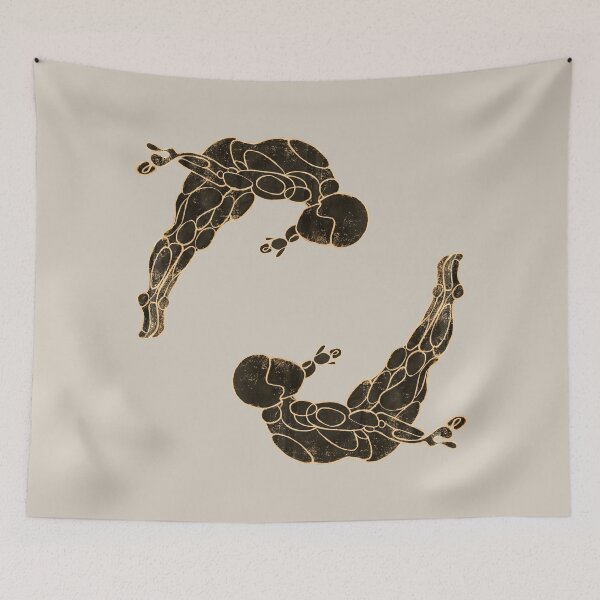 Item preview, Springboard Diver Artwork, Vintage Print designed and sold by danceink.