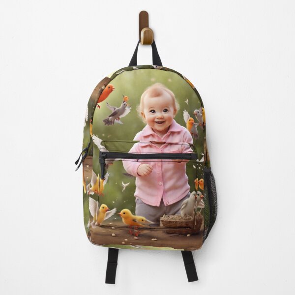 Item preview, A cute Smiling Baby and Playful Flying Birds designed and sold by Sadia Jannat.
