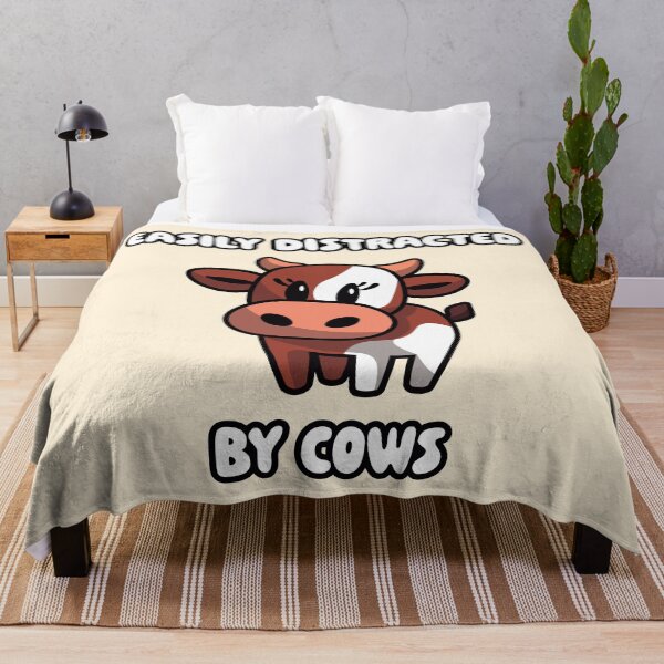 Item preview, Easily Distracted By Cows: Cutesy Brown Cow designed and sold by CallamSt.